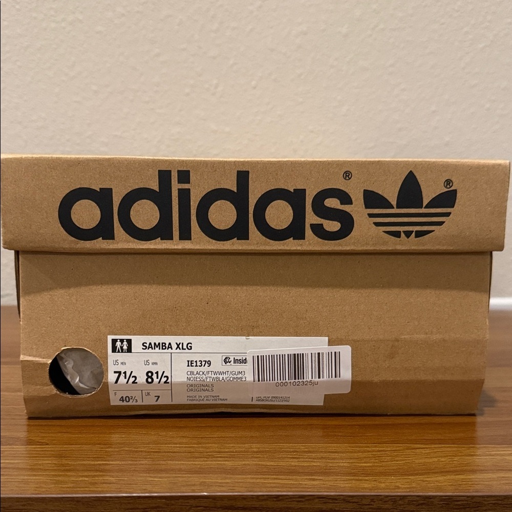 Adidas Samba XLG Shoes Black and White - Picture 9 of 10